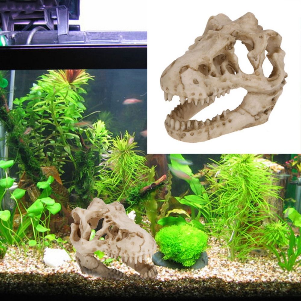 Aquarium Fish Hide - Kreatywna symulacja czaszki dinozaura Escape House