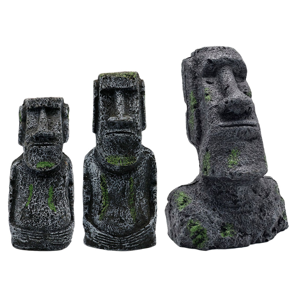 Aquarium Fish Names - Akwarium Moai Statues Easter Island Head