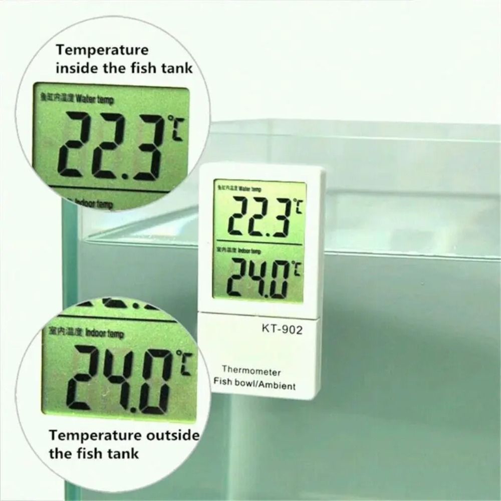 Aquarium Thermometer - Termometr akwariowy LCD z cyfrowym wyświetlaczem,