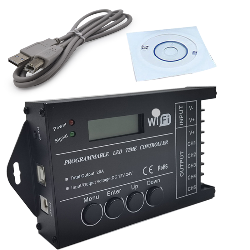 Aquarium Fish Common - TC420 TC421 WIFI Programowalny czasowo 5-kanałowy