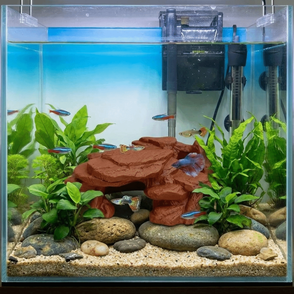 Ozdoby do akwarium z nadrukiem – Aquarium Fish Hide recenzja i cena