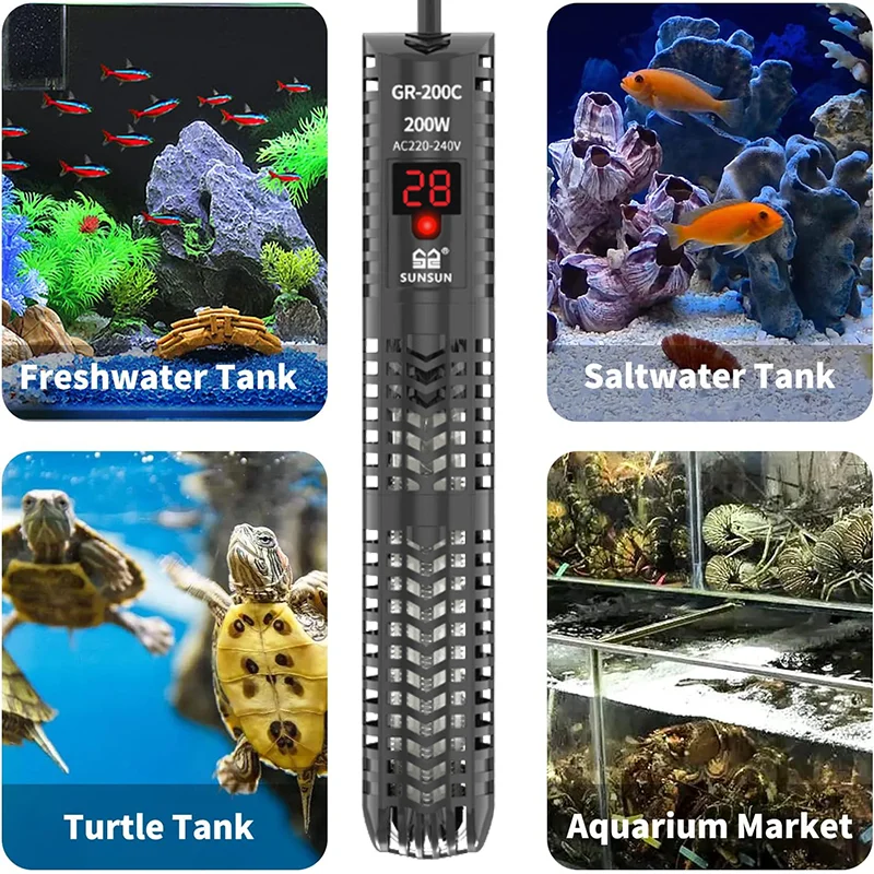 Grzałka akwariowa z wyświetlac – Aquarium Thermometer recenzja i cena