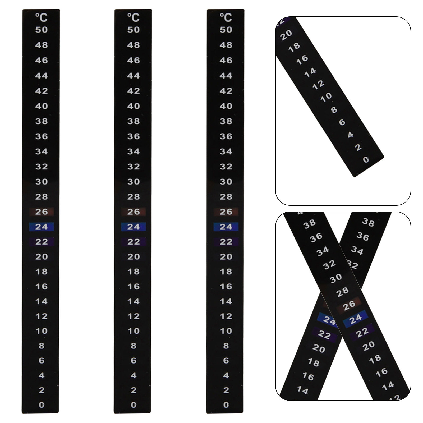 3 szt. Poziome naklejki termom – Aquarium Thermometer recenzja i cena